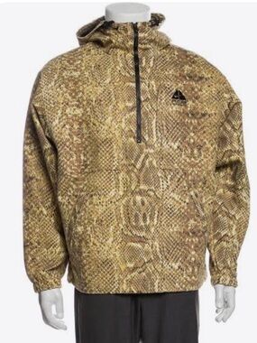 Nike x Supreme ACG Denim Pullover Gold Snakeskin Large